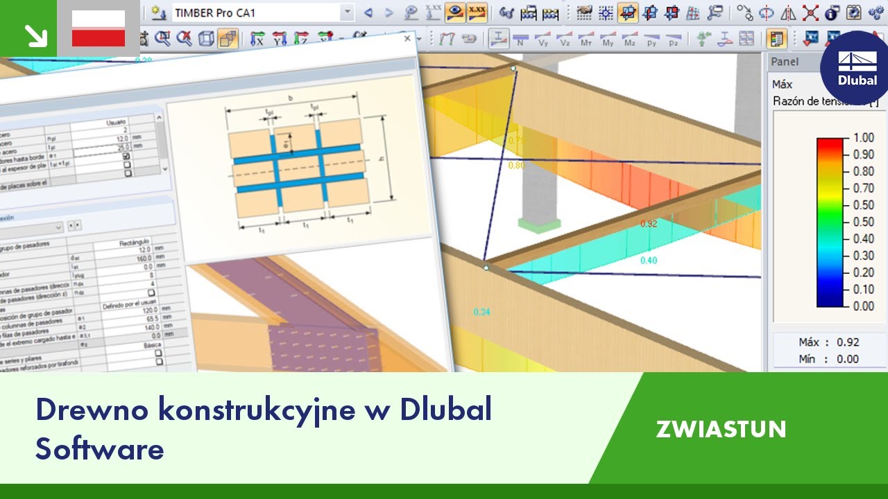 Zwiastun: Drewno konstrukcyjne w Dlubal Software