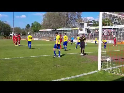 VfR Mannheim - TSV Höpfingen / Das 1:0 durch Enis Baltaci (42.)