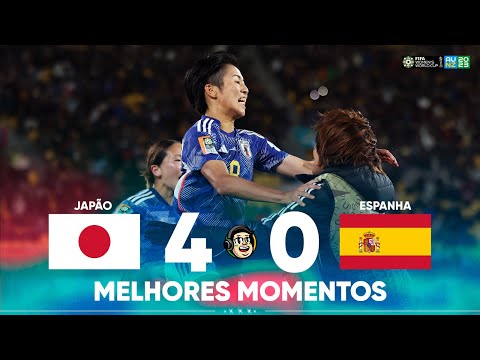 Gols e lances de Japão x Espanha