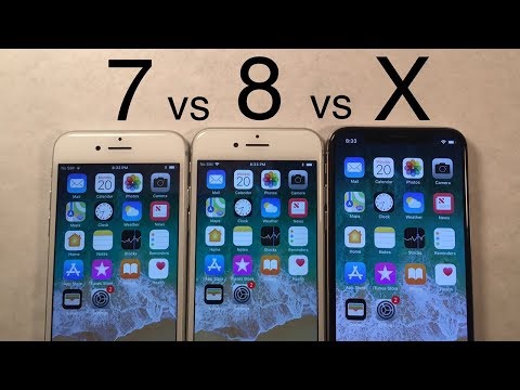 iPhone X vs iPhone 8 vs iPhone 7 Speed Test Comparison