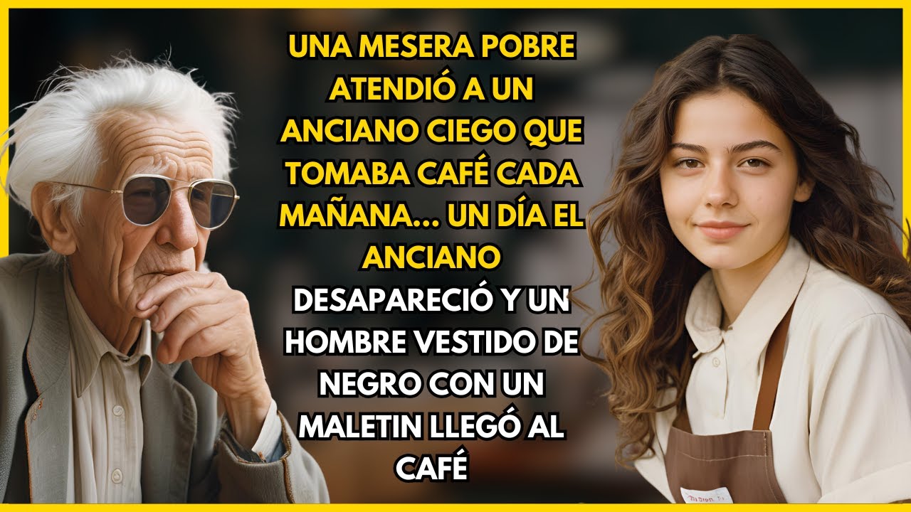 Una mesera pobre ayudó a un anciano ciego que tomaba café cada mañana Su gesto cambió su vida...