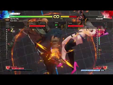 Sagat punish vs Poison's crouch HP