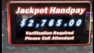preview picture of video '$2765 BIG WIN! Raja Slot Machine Bonus Win - Black Widow - Blackhawk CO'