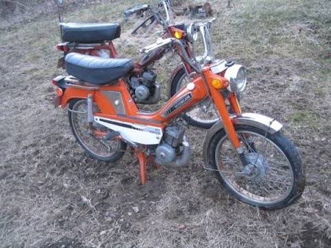 2 VINTAGE MOTOBECANE MOBYLETTE MOPEDS 77 AND 80 50V