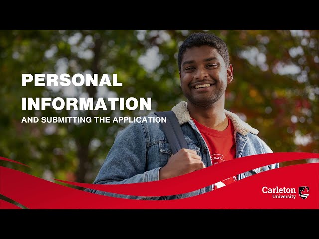 Watch Video: Applying for Your Study Permit #3 Personal Information and Submitting the Application