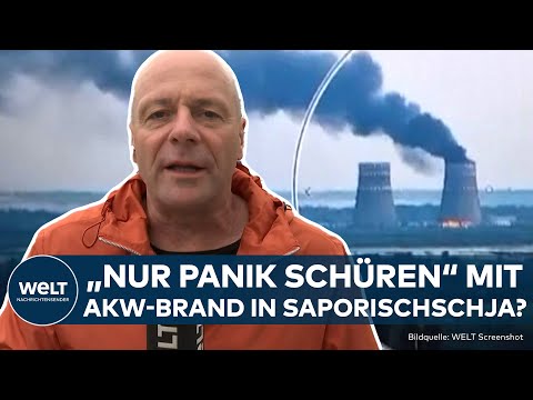 UKRAINE-KRIEG: AKW-Brand in Saporischschja! So reagieren Ukraine und Russland auf die Meldung