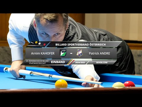 ÖSTM Einband 2024/25 - Arnim KAHOFER gg. Patrick ANDRE
