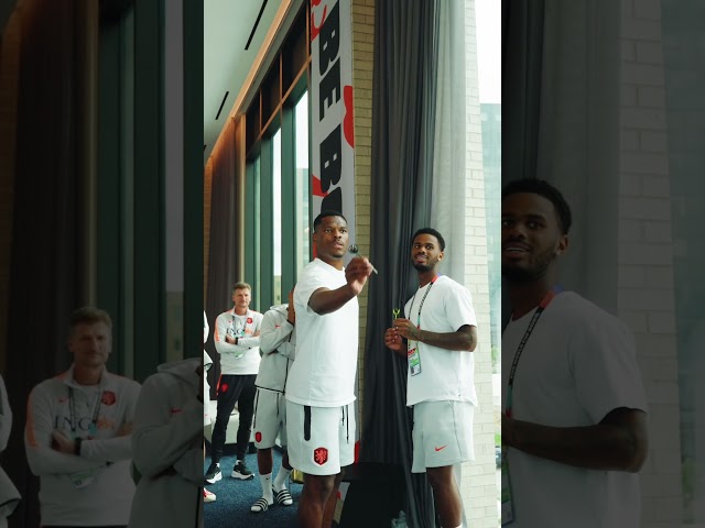 Good vibes in the team hotel! 🧡🤣 #NothingLikeOranje #FIFAWorldCup