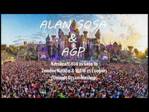 Kernkraft 404 vs Goin In - Zombie Nation & W&W vs Loopers (Ummet Ozcan Masuhp)