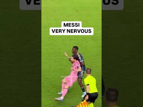 Messi very nervous ☠️🤯 #messi #leomessi #lionelmessi #goat #intermiami #crazy #angry #football #fun