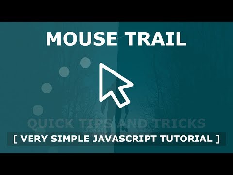 Mouse Trail Using Html Css And Javascript Javascript Mousemove Cursor Trail Effects