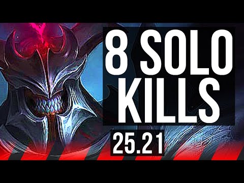 MORDEKAISER vs TRYNDAMERE (TOP) | 8 solo kills, 44k DMG, Godlike, 13/3/4 | EUW Master | 25.21