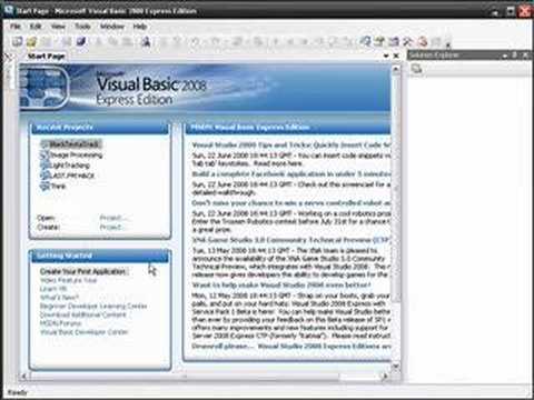 VB.NET Tutorials, Getting Started #1: Download and Run VB