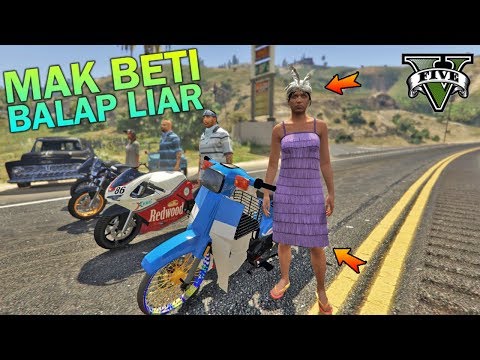 MAK BETI IKUT BALAP LIAR - GTA 5 YOUTUBER KOCAK PARODY