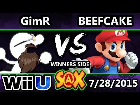 S@X 108 - VGBC | GimR (G&W) Vs. Beefcake (Mario) SSB4 Tournament Smash Wii U - Smash 4