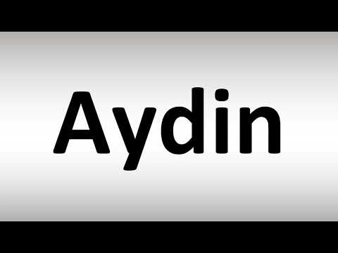 How to Pronounce Aydin