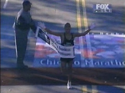 WORLD RECORD by Khannouchi @ 1999 CHICAGO MARATHON