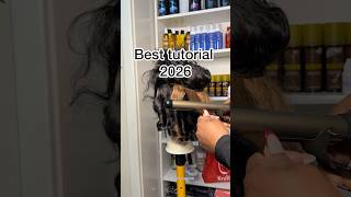 How to curl reverse bombshell curls #wigs #tutorial #shortvideo