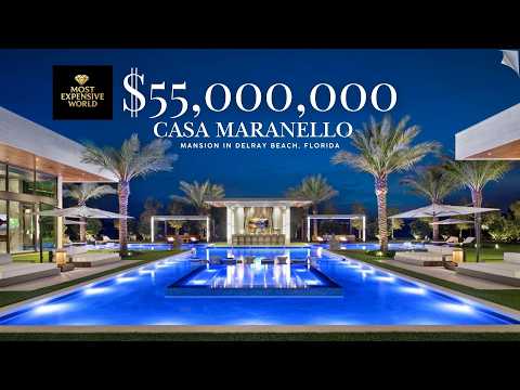 Inside the $55 Million Casa Maranello Mansion in Delray Beach, Florida | A Ferrari Inspired Estate