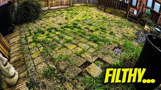 Preview of NATURE TOOK OVER! Pressure Washing the MOST GREEN Patio we Could Find FOR FREE!.