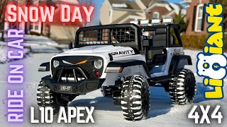 LIGIANT Ride On Car L10 APEX - Snow Ride Review with Anthony 3Yrs Old