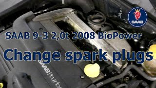 How to change the spark plugs - Saab 9-3 2,0t -08 BioPower