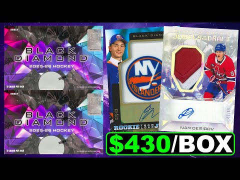 THEY ARE WRONG FOR THIS! - Opening 2 Boxes of 2025-26 Upper Deck Black Diamond Hockey Hobby