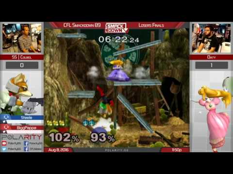 CFL Smackdown 89 Melee - Colbol (Fox, Marth) vs Oaty (Peach) - Losers Finals