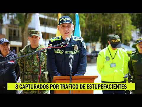 Comandante Policía Cundinamarca Habla De Capturas En Gacheta y Junín Por Trafico de Estupefacientes