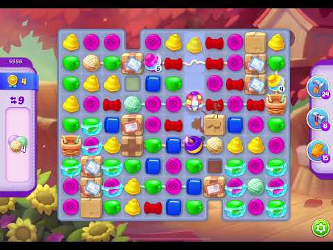 HomeScapes Level 5956 no boosters (13 moves)