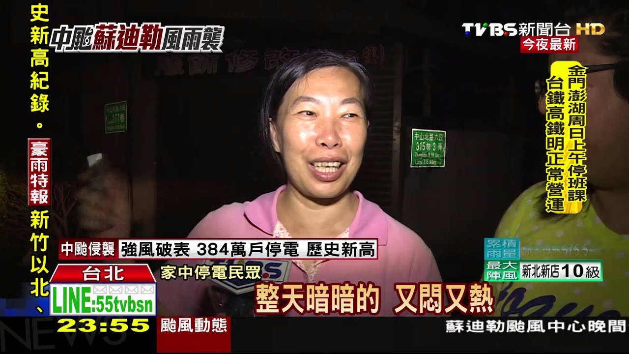 蘇迪勒強風破表!逾400萬戶停電 歷史新高