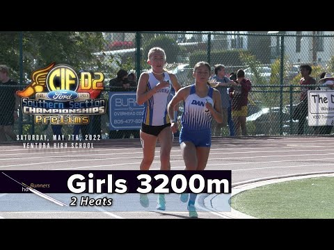 2022 TF - CIF-ss Prelims (D2) - 3200 Meters (Girls, 2 Heats)