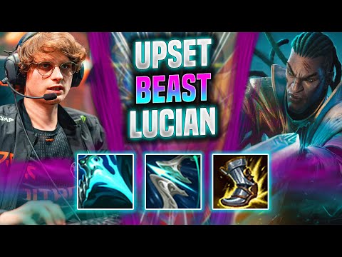 UPSET IS A BEAST WITH LUCIAN! - FNC Upset Plays Lucian ADC vs Xayah! | Season 2022