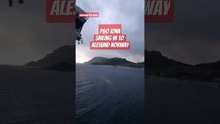 P&O #Iona cruising the Norwegian #fjords to Alesund