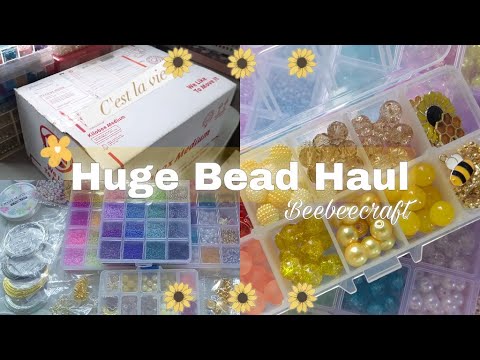 Huge Beebeecraft Haul: Beads and Craft Supplies Haul Unboxing | Cozy and Chill Haul 📦✨