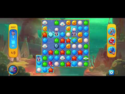 Fishdom Gameplay Hard Level 9867 - No Boosters