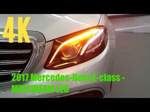 2017 Mercedes-Benz E-class - MULTIBEAM LED headlights [4K]