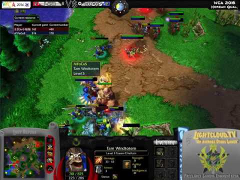 FoCuS (OK) VS Life (NE) - WC3 G2 - WCA China V Korea