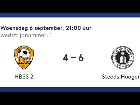 HBSS 2 - Steeds Hooger 1 | Bekerwedstrijd | 06-09-2023