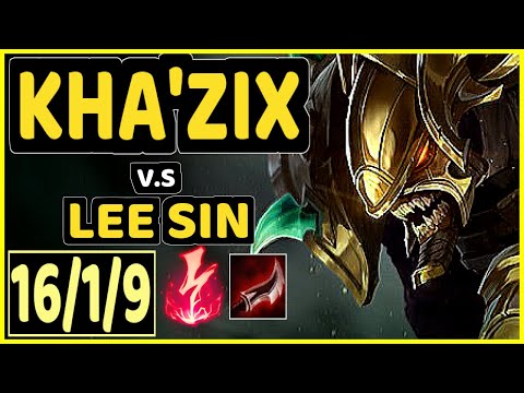 SELFMADE (KHA'ZIX) vs LEE SIN - 16/1/9 KDA JUNGLE CHALLENGER GAMEPLAY - EUW