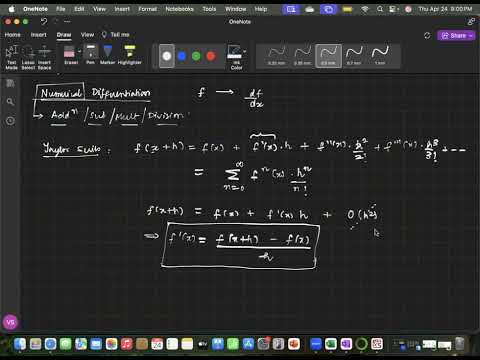 Lecture 20 Numerical Differentiation Using Python