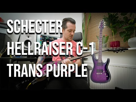 Schecter Hellraiser C-1 Trans Purple | SOLID GUITAR!