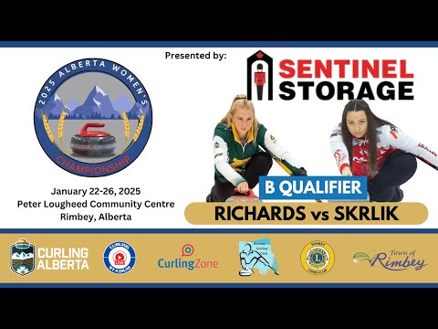 FEATURE: Kayla Skrlik v Gracelyn Richards - B-QUALIFIER - Curling Alberta Womens by Sentinel Storage
