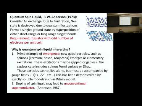 Patrick Lee | Gapless spin liquid and emergent gauge theory