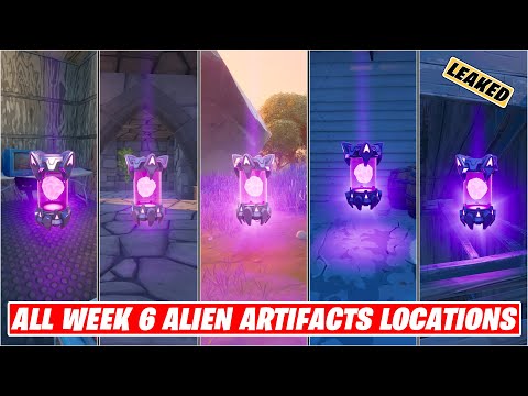 Fortnite All *LEAKED* Week 6 Alien Artifacts Locations! Chapter 2 Season 7