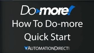 Do-more PLC - How to Get Started with the Do-more Designer Software