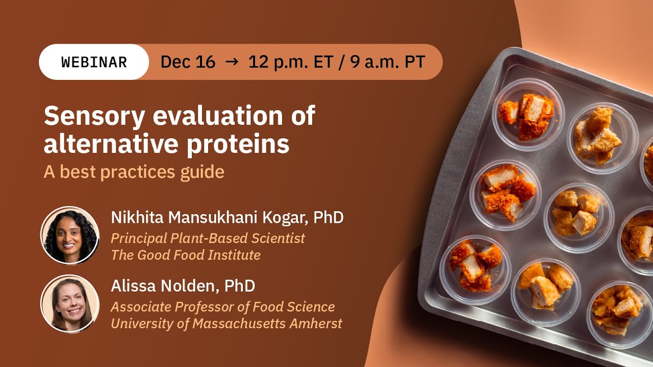 Sensory evaluation of alternative proteins: A best practices guide