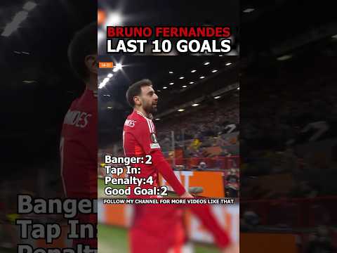 SEVENTH GOAL IS CRAZY! Bruno Fernandes last 10 goals  #footballedit #football #soccer #manutd