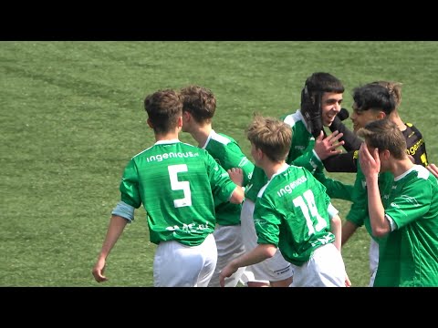 Tweede helft DOVO JO16-1 -  D.O.S.C. JO16-1 #jeugdvoetbal #wereldgoal.