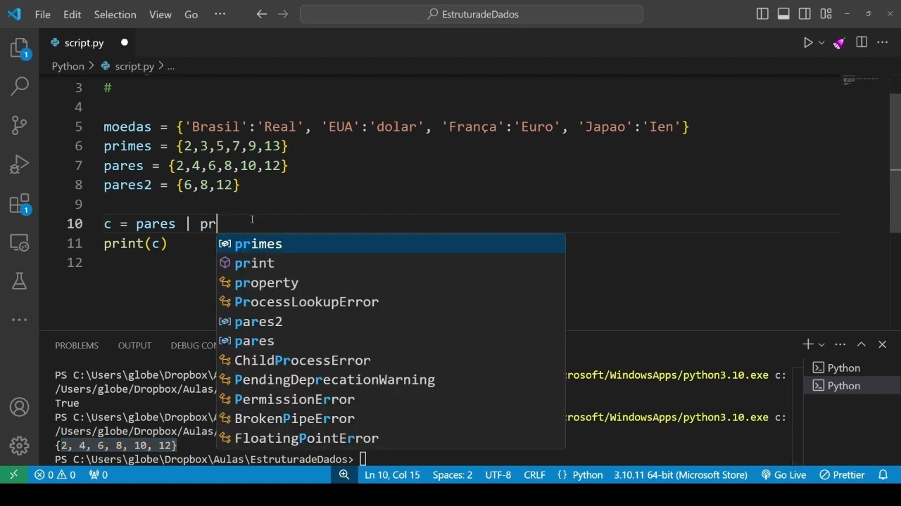 Revisão Python - 03 - ED